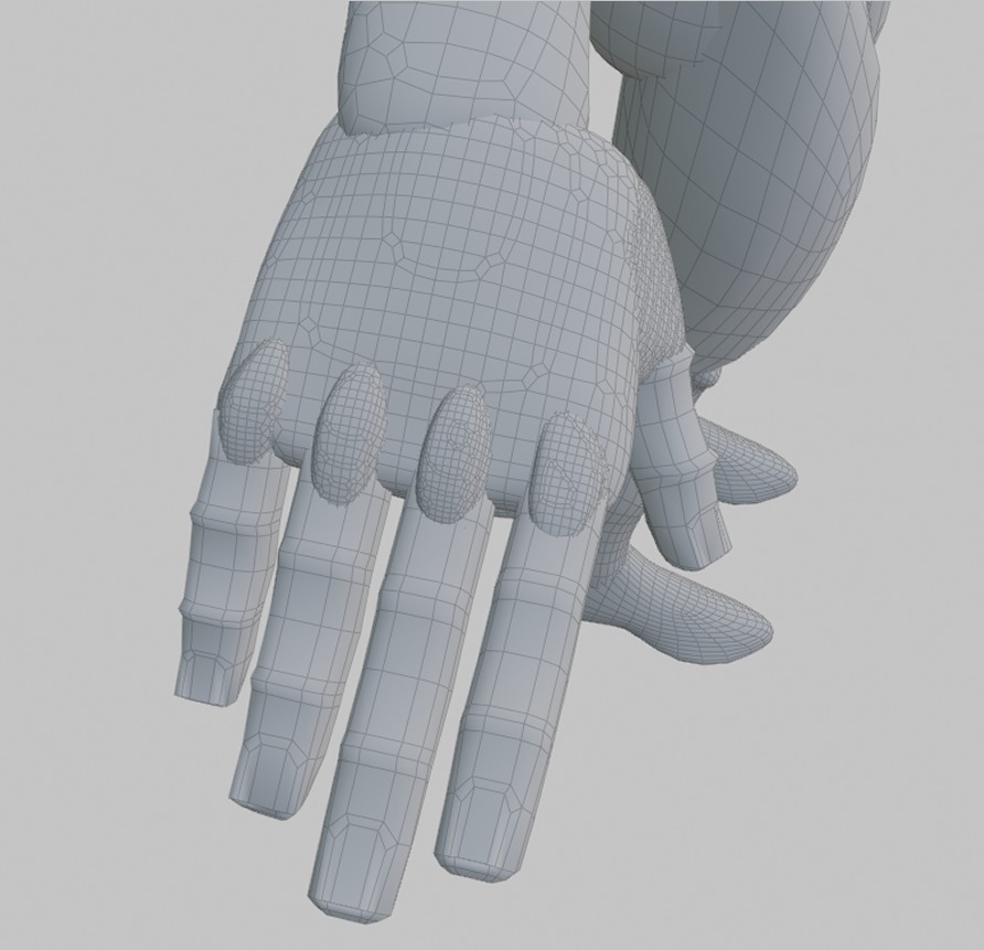 Stylized female blockout 3D model_3