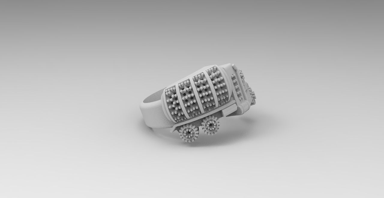 anillo camion  3D print model_2