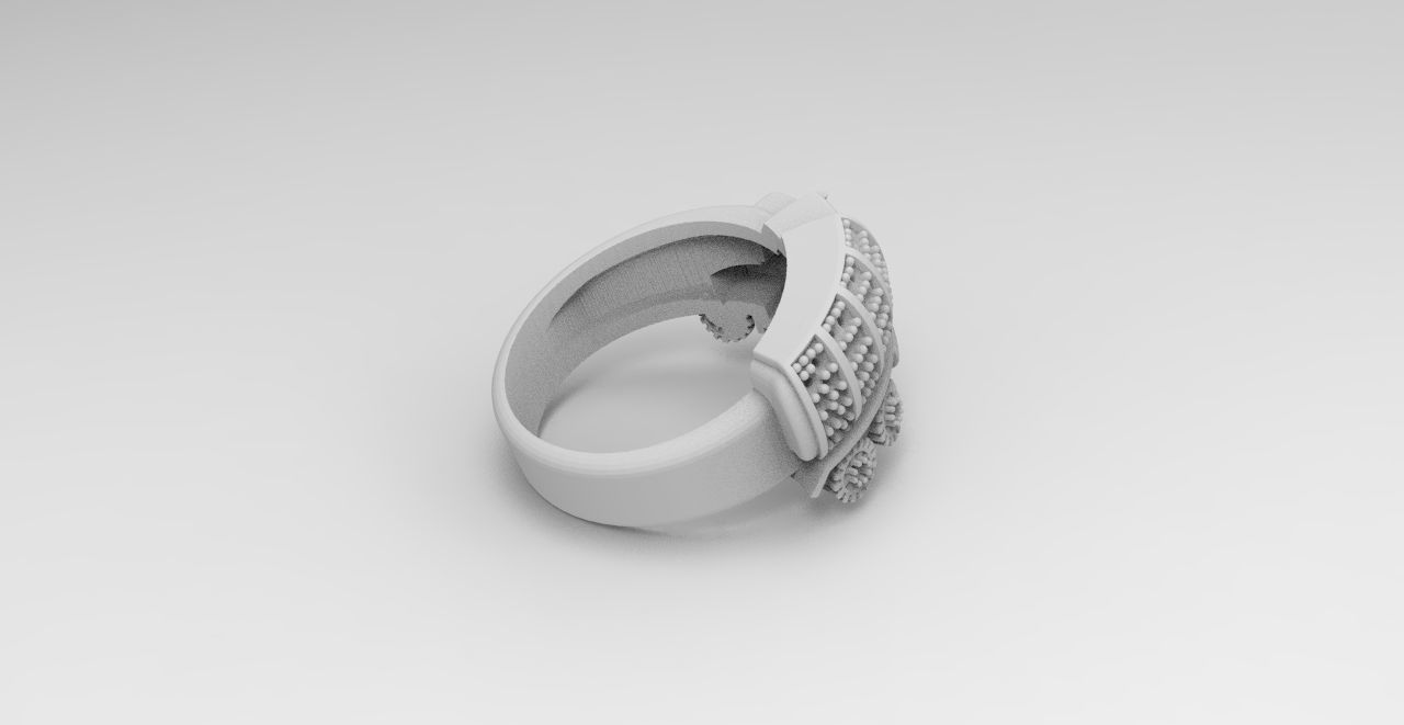 anillo camion  3D print model_3