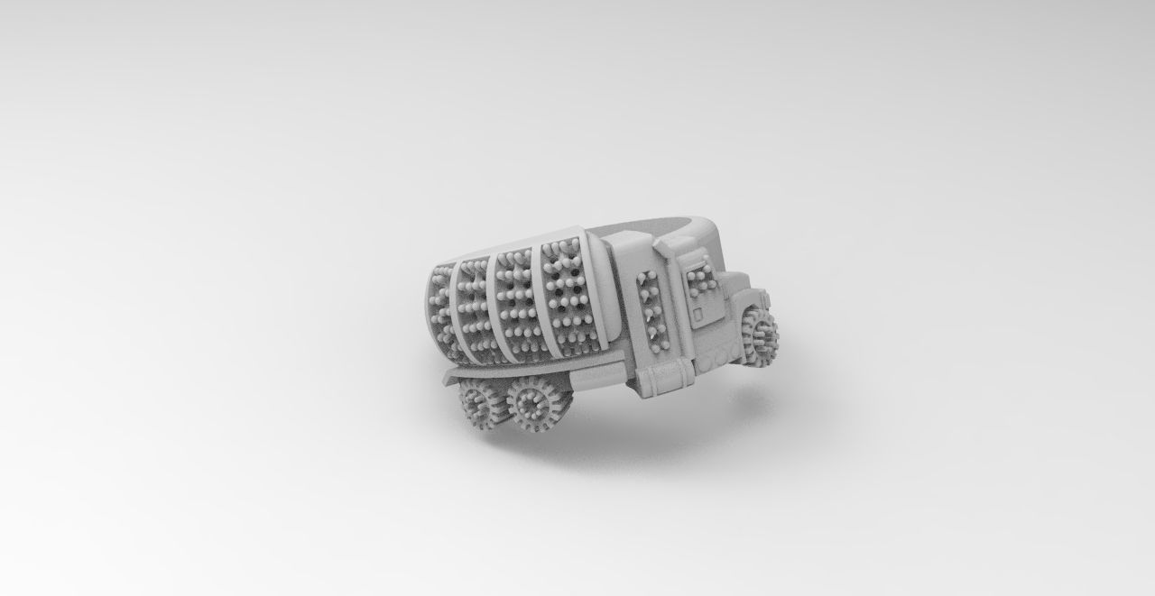 anillo camion  3D print model_1
