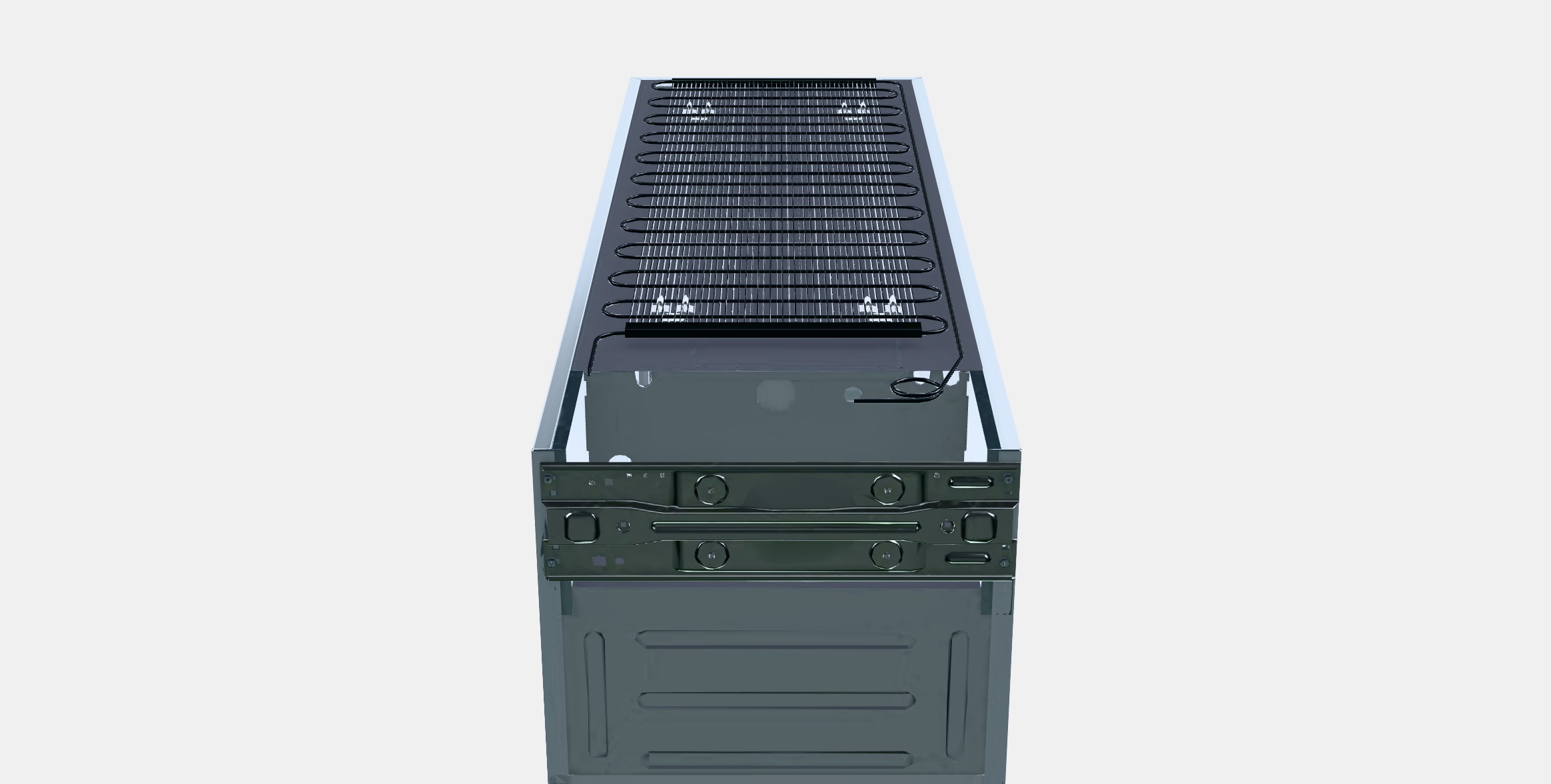 LAGAN Fridge-freezer Low-poly 3D model_12