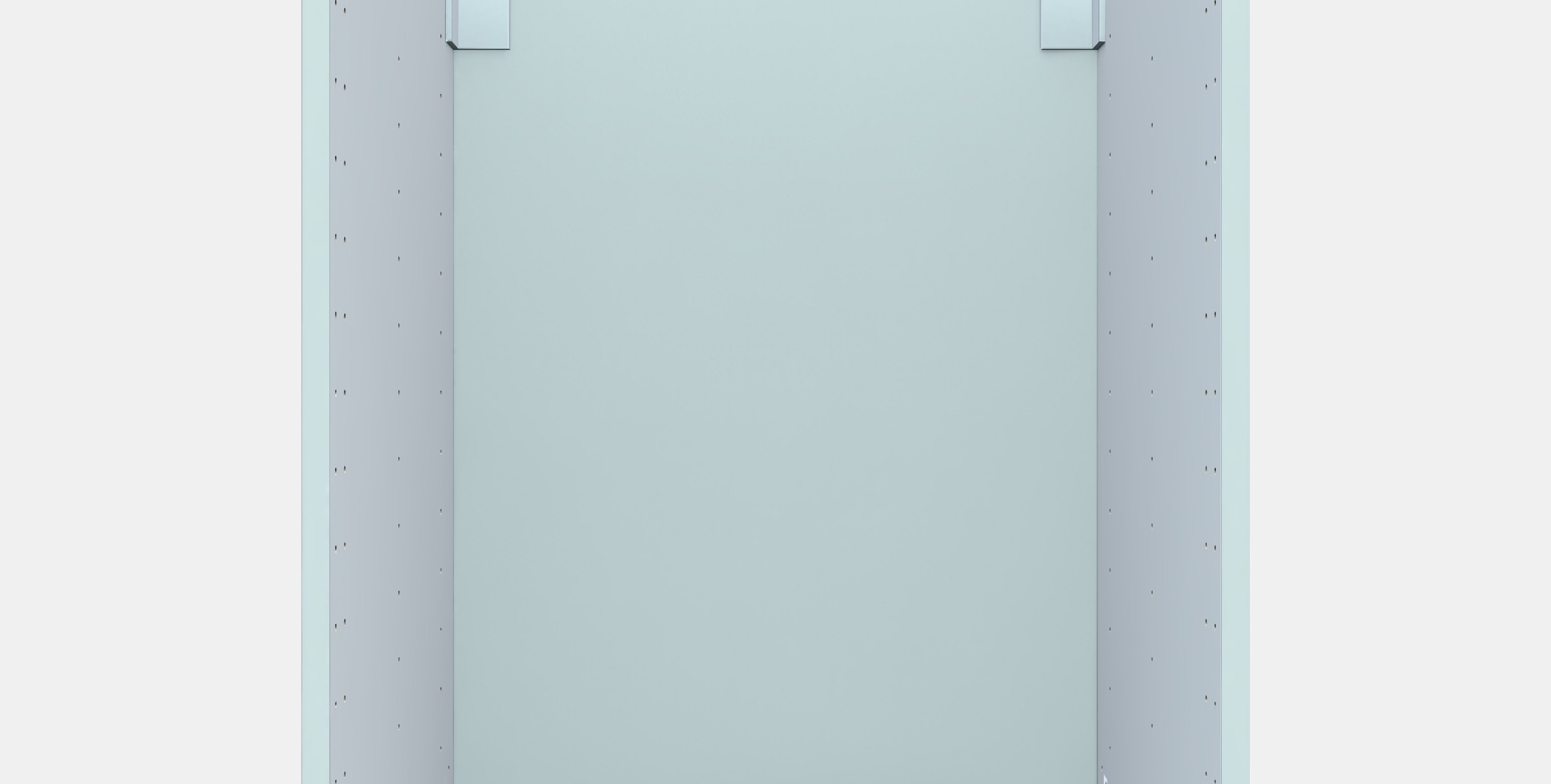 METOD Base cabinet for built-in oven-sink Low-poly 3D model_10