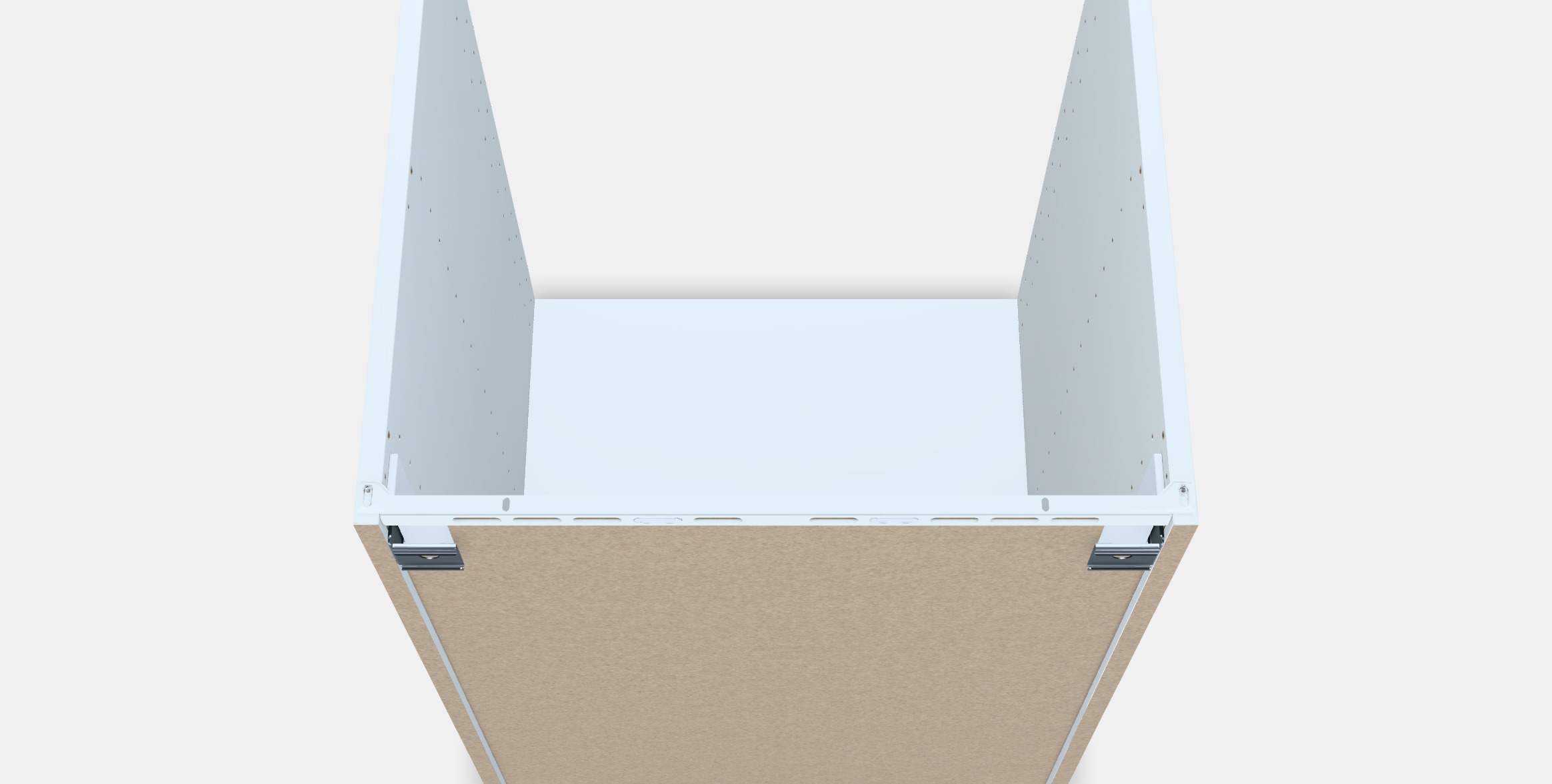 METOD Base cabinet for built-in oven-sink Low-poly 3D model_3