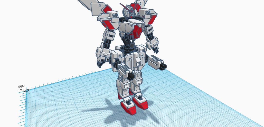 mecha v3 low poly 3D print model_1