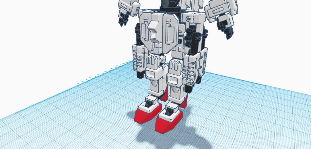 mecha v3 low poly 3D print model_3