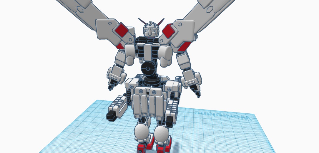 mecha v3 low poly 3D print model_8