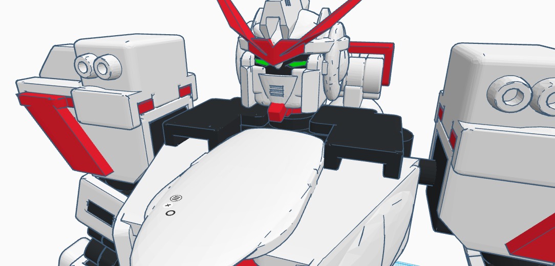 mecha v3 low poly 3D print model_6