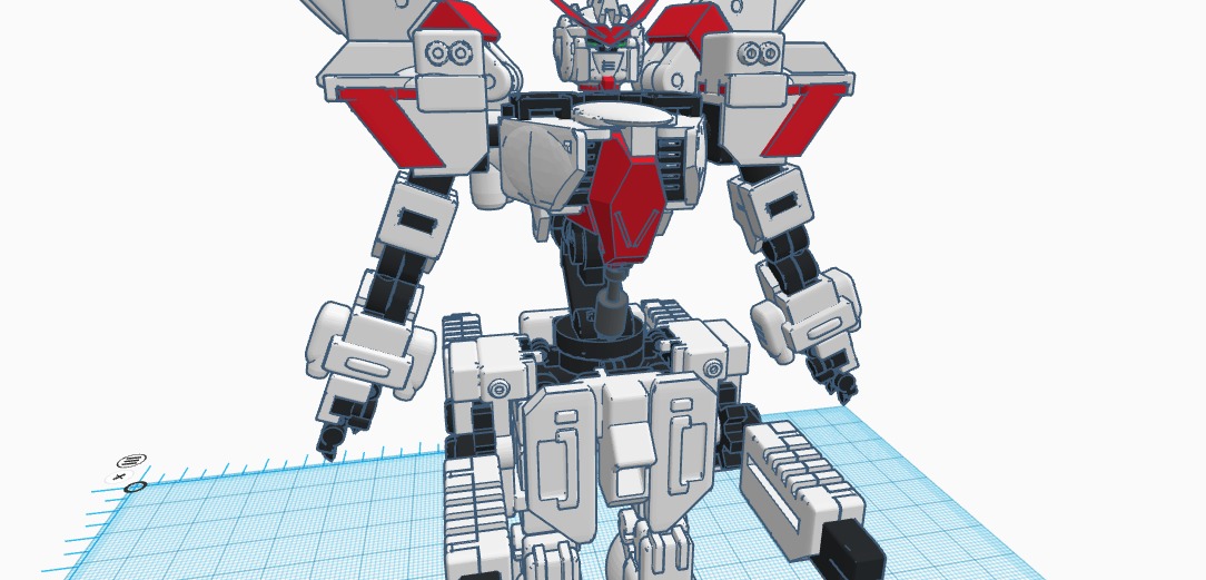 mecha v3 low poly 3D print model_9