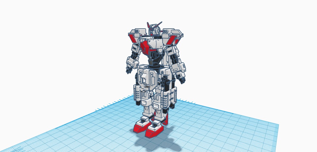 mecha v3 low poly 3D print model_5