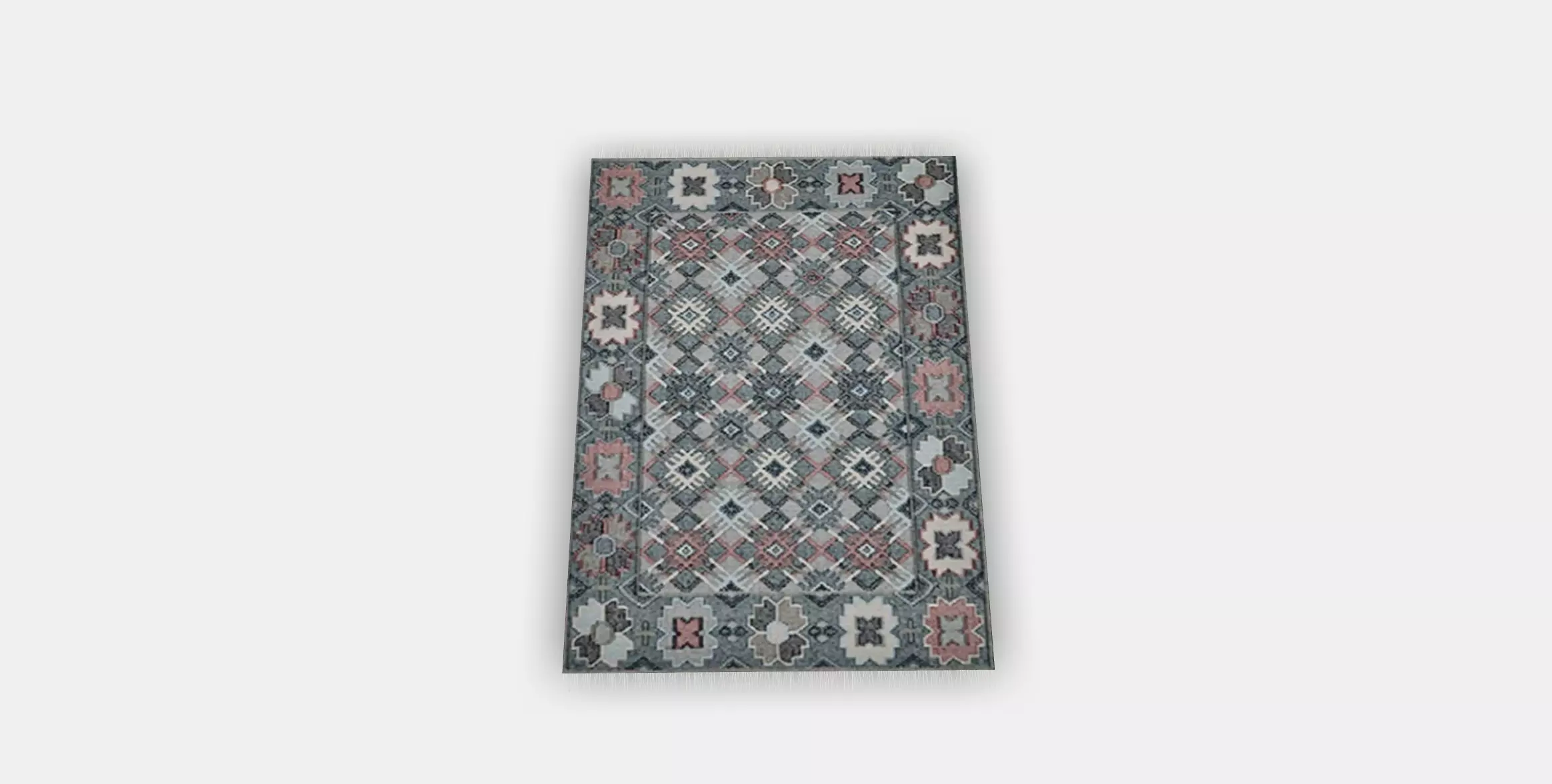 VESTERVIG Rug flatwoven Low-poly 3D model_0
