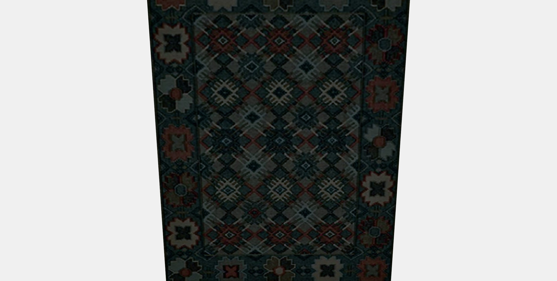 VESTERVIG Rug flatwoven Low-poly 3D model_8
