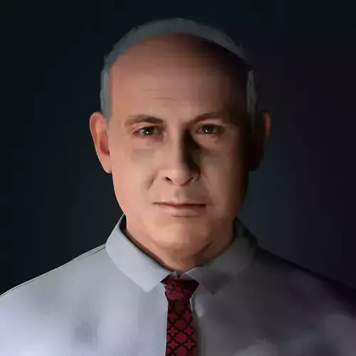 Benjamin Netanyahu 3d model Low-poly 3D model
