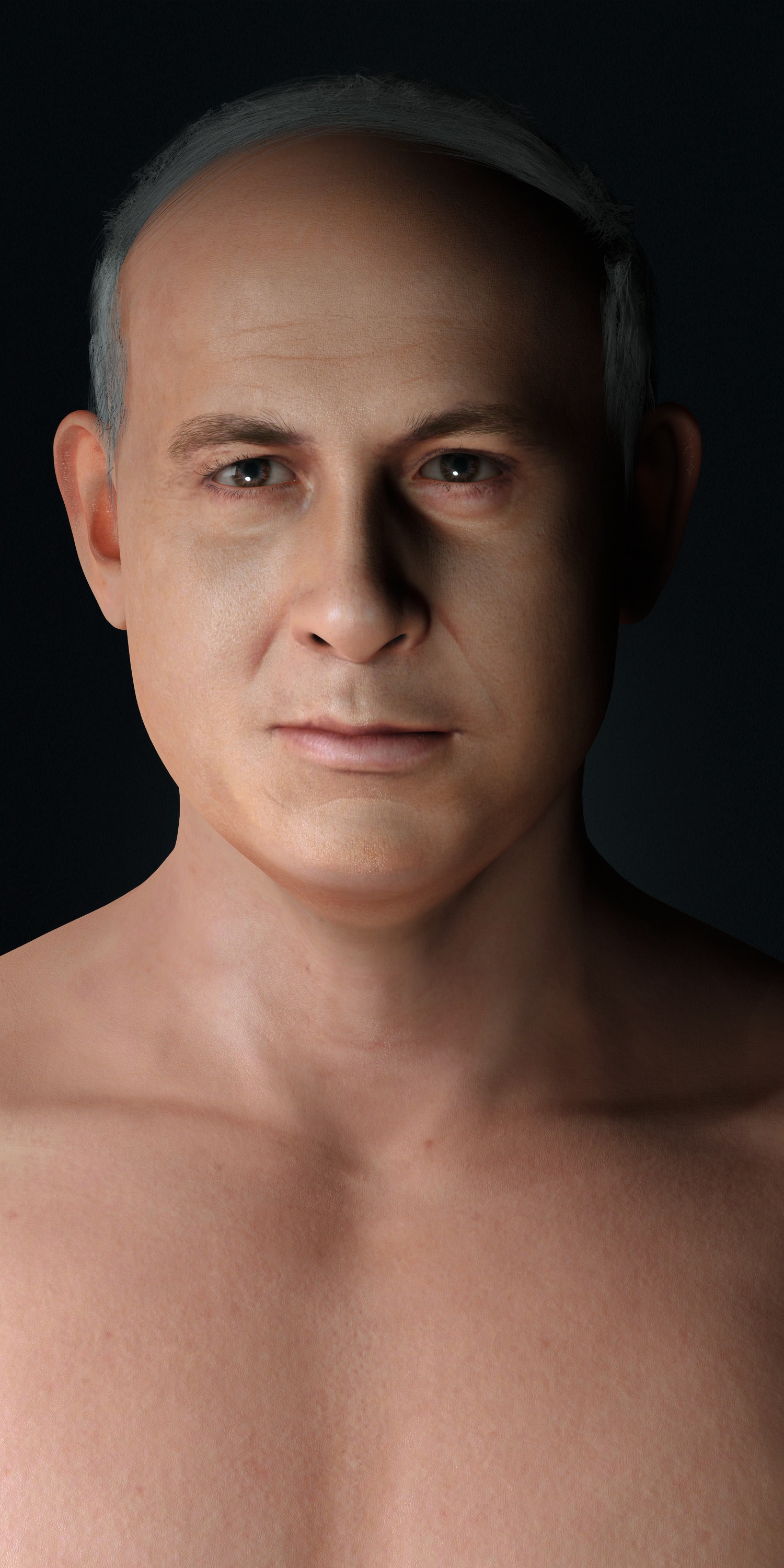 Benjamin Netanyahu 3d model Low-poly 3D model_4