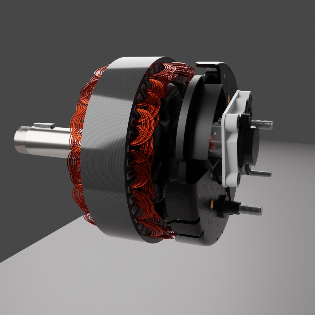 bus alternator 140A free 3D model | CGTrader
