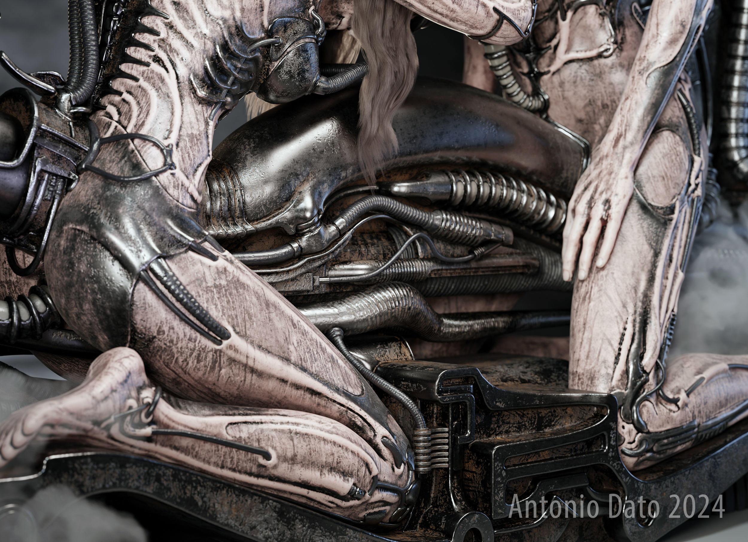 H R Giger Erotomecanics VII PBR 3D model_3