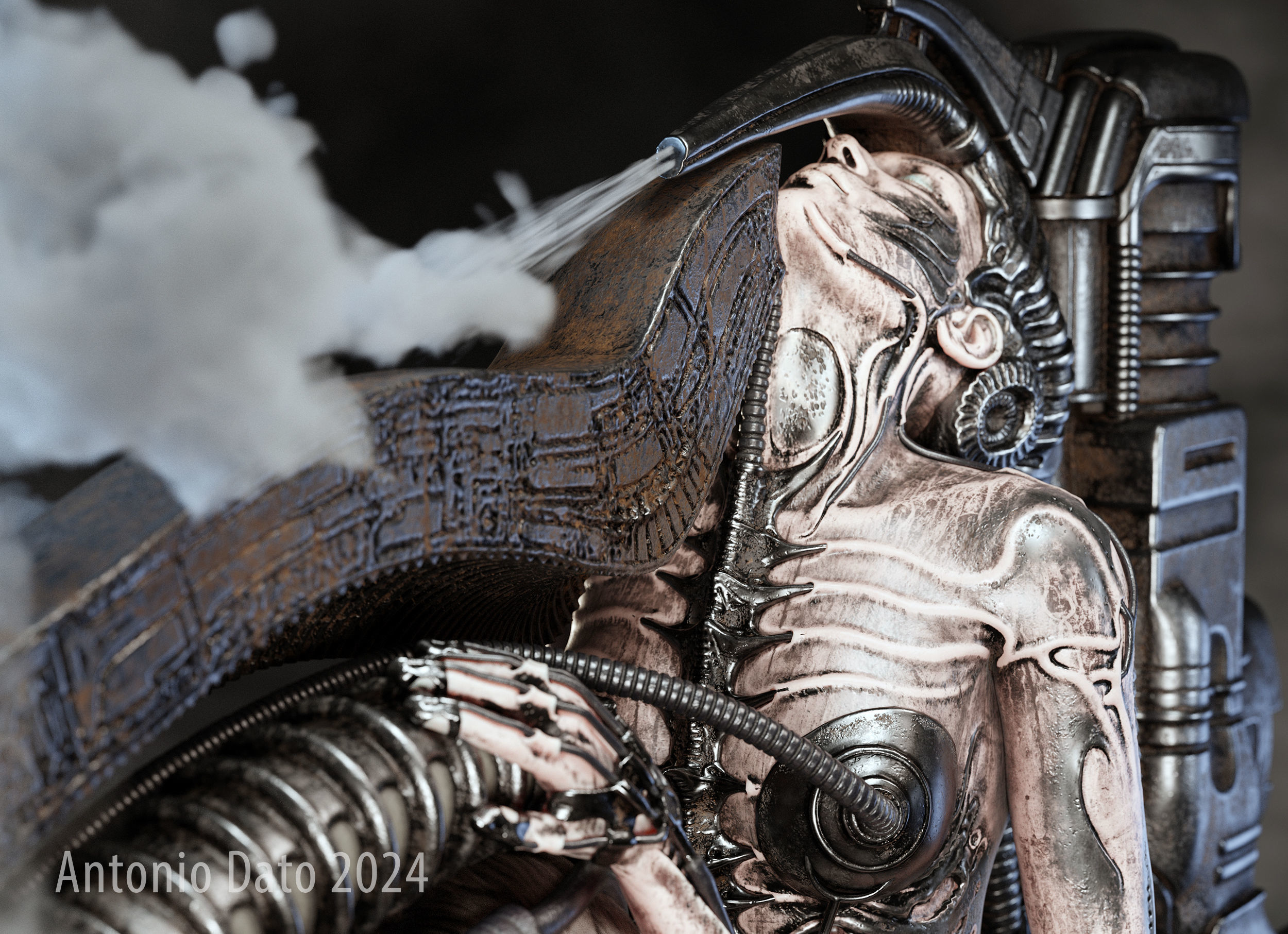 H R Giger Erotomecanics VII PBR 3D model_11
