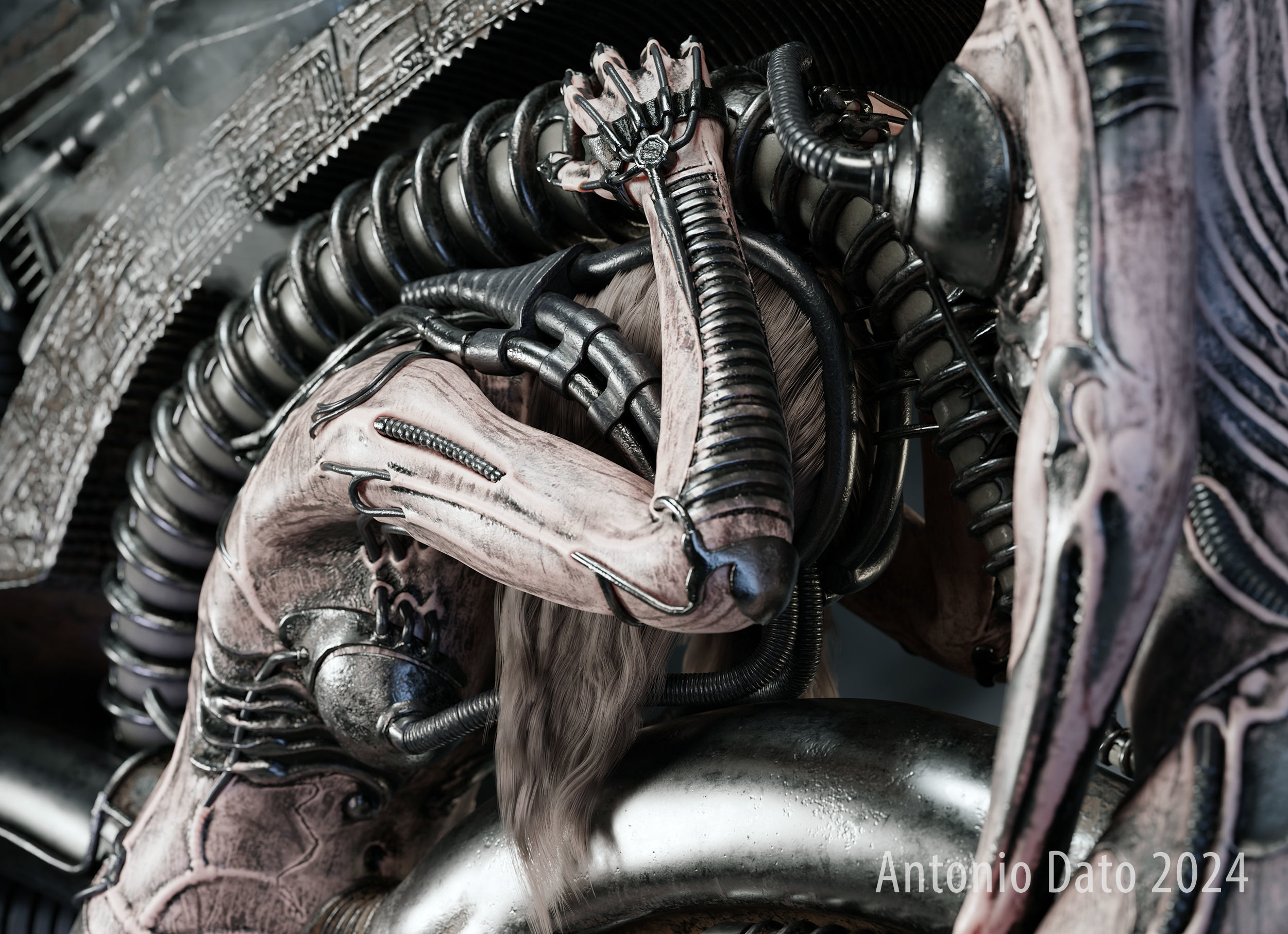 H R Giger Erotomecanics VII PBR 3D model_5