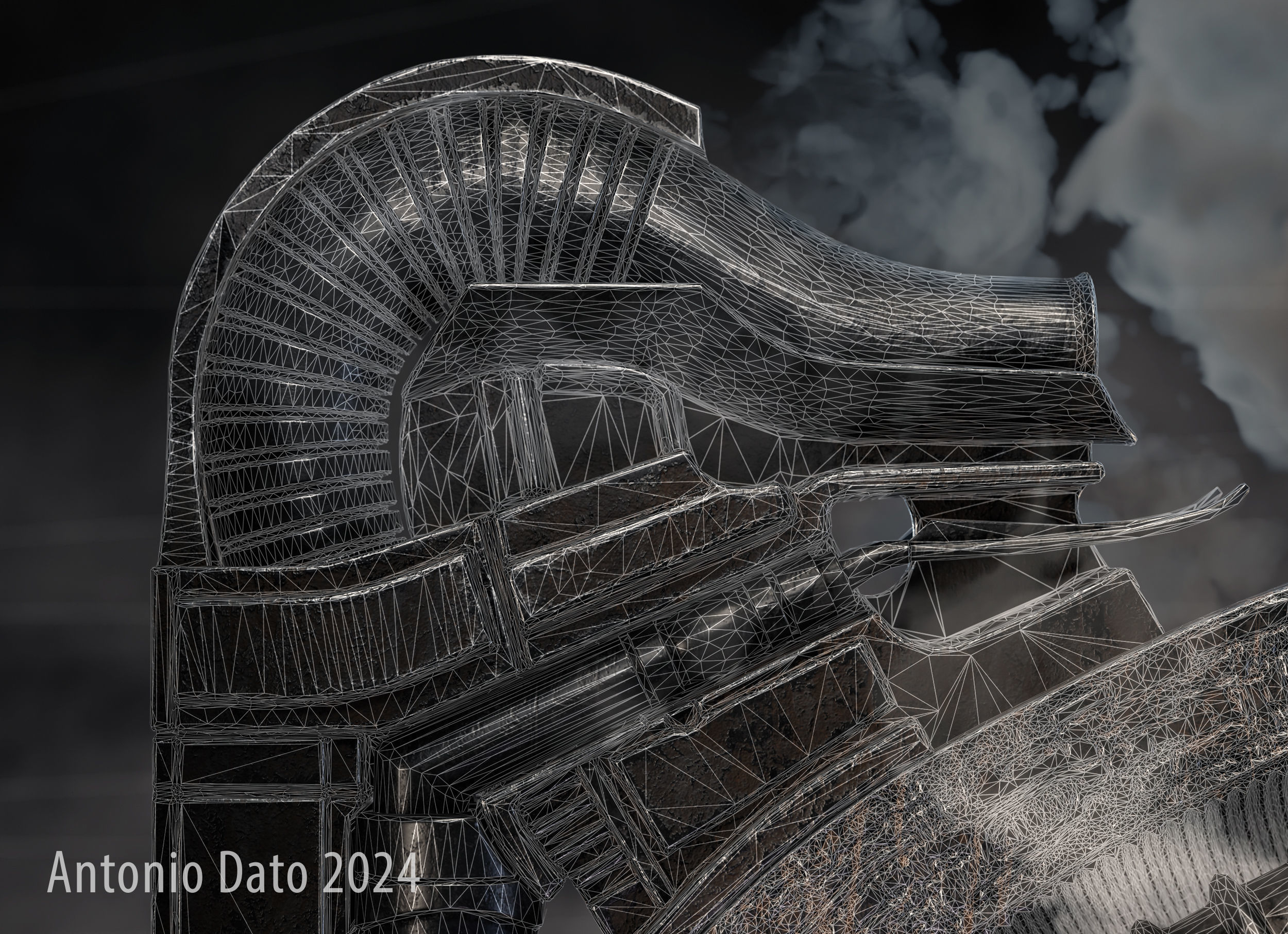 H R Giger Erotomecanics VII PBR 3D model_14