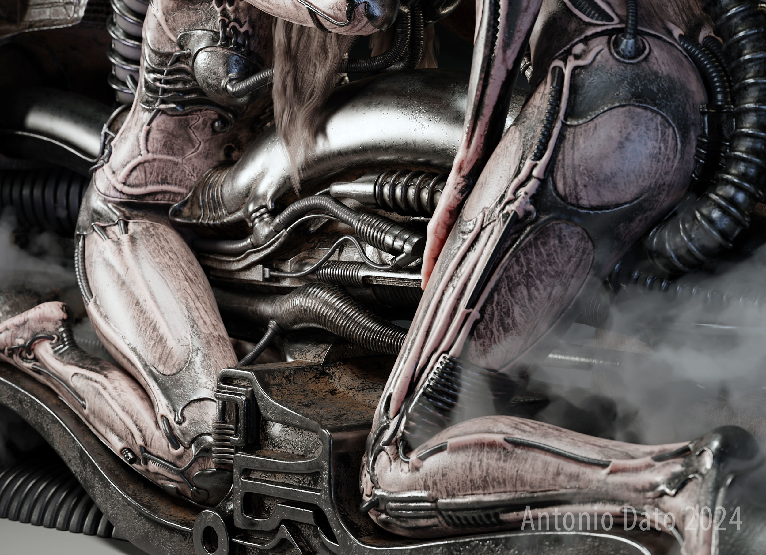 H R Giger Erotomecanics VII PBR 3D model_4