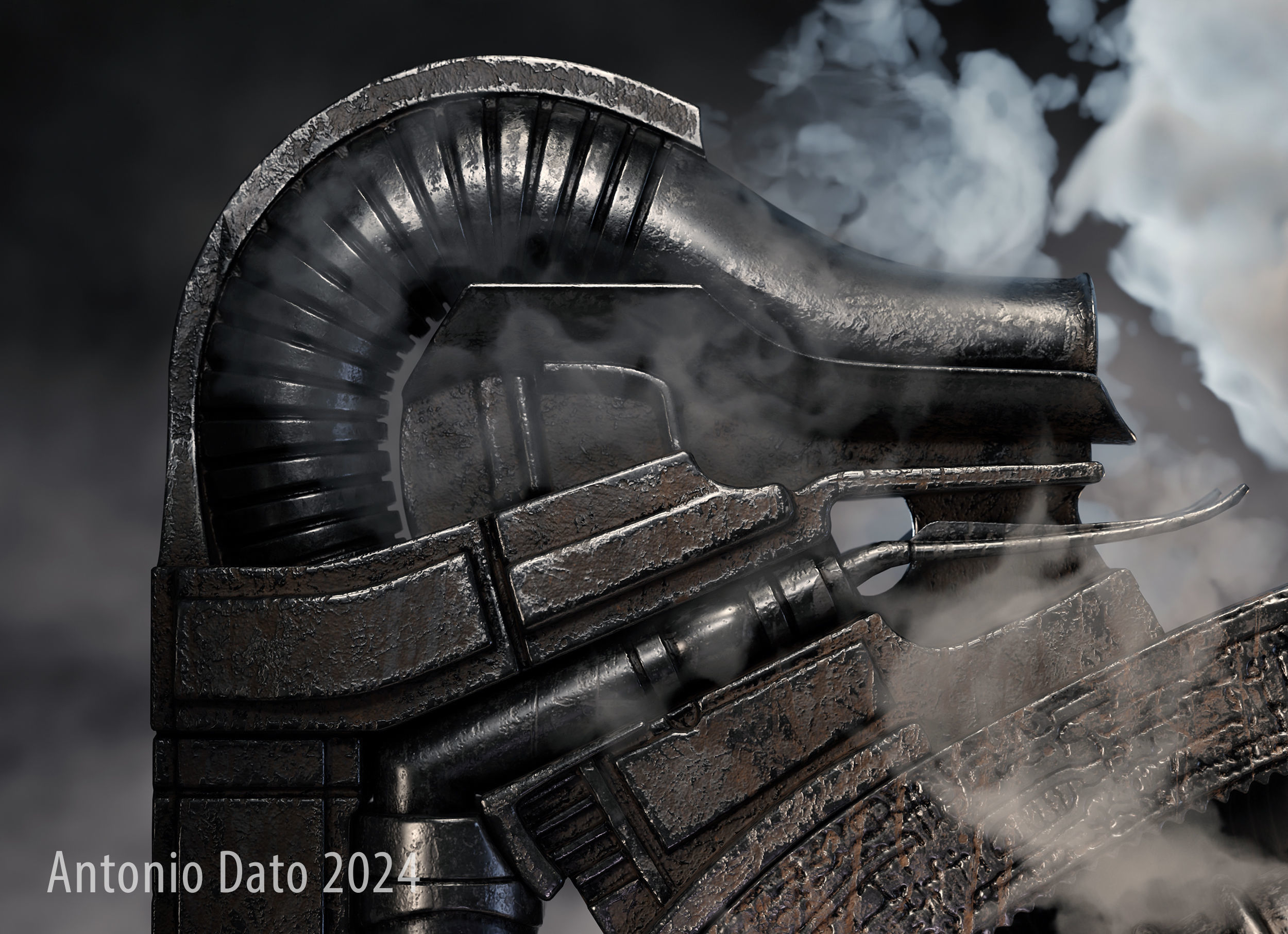 H R Giger Erotomecanics VII PBR 3D model_7