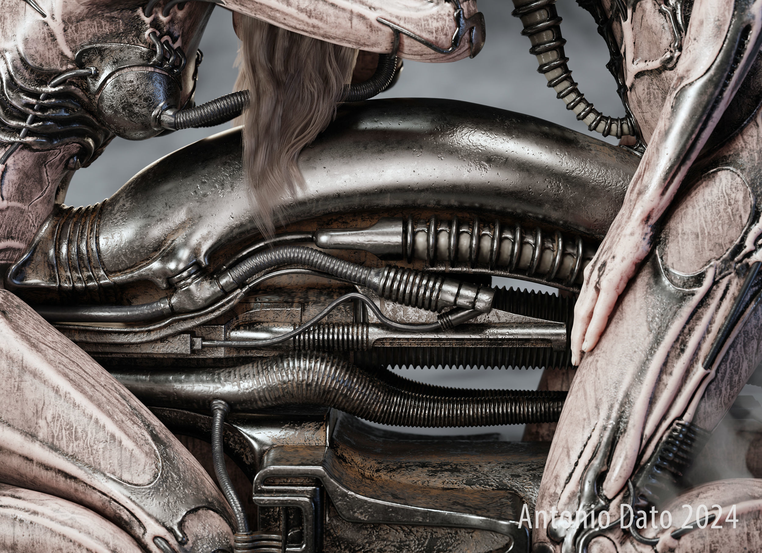 H R Giger Erotomecanics VII PBR 3D model_2