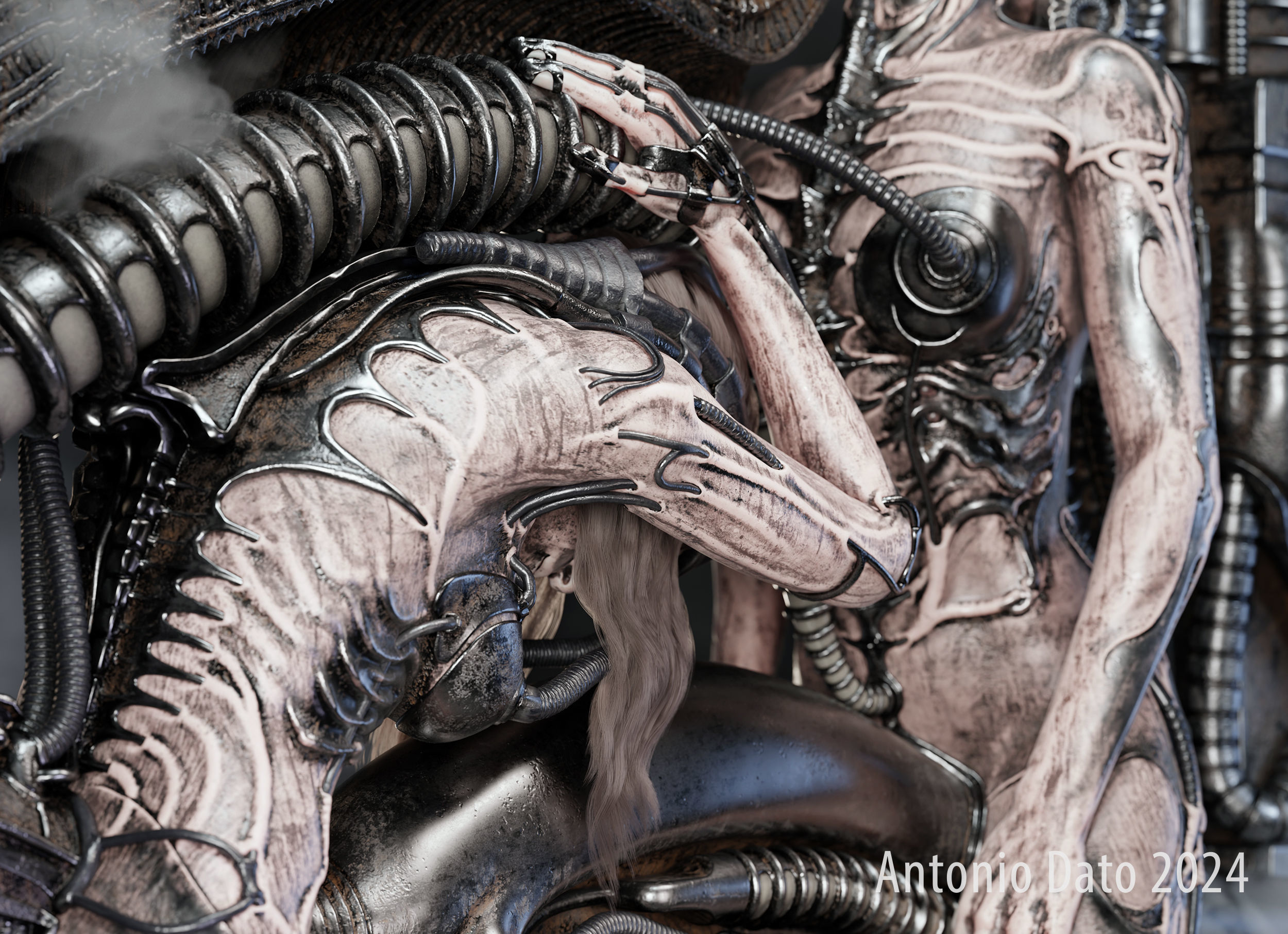 H R Giger Erotomecanics VII PBR 3D model_6