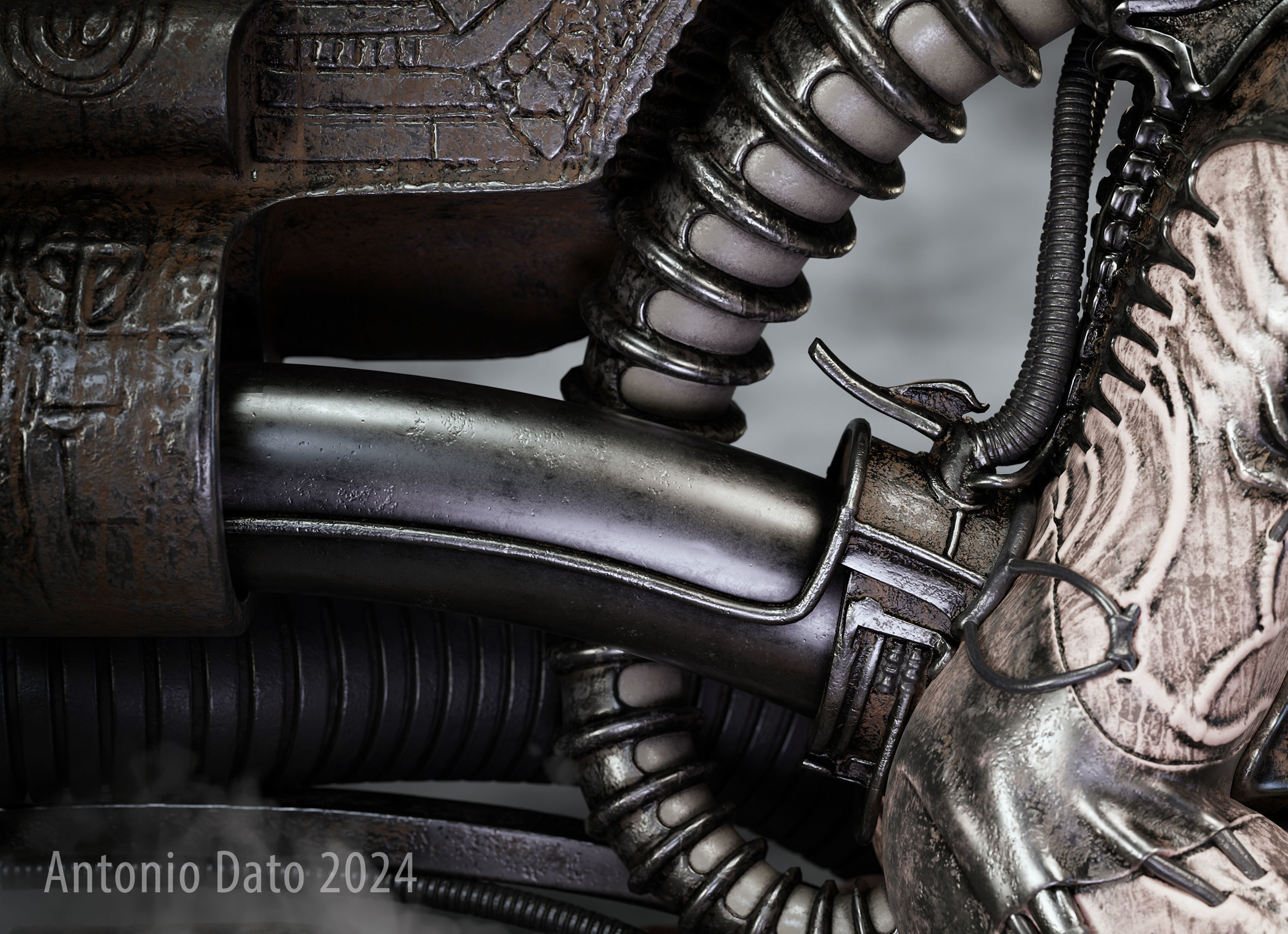 H R Giger Erotomecanics VII PBR 3D model_10