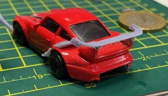 RWB hotwheels spoiler mod 1 ready for 1-64 3D print model