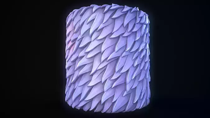 Seamless PBR Stylized fur material textures Texture