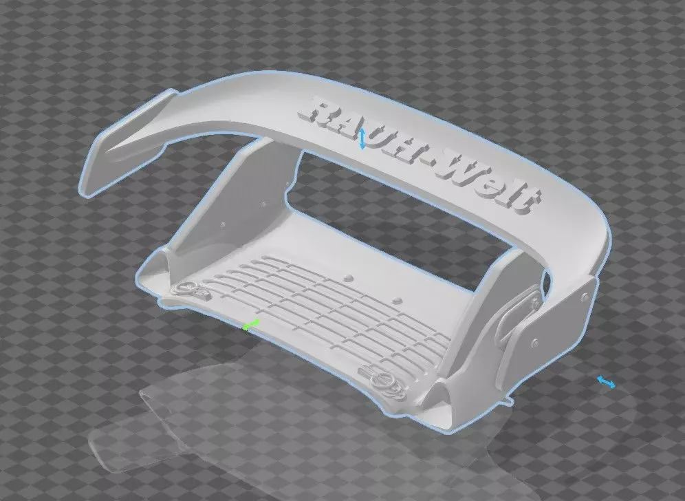 RWB hotwheels spoiler mod 3 ready for 1-64 3D print model_0