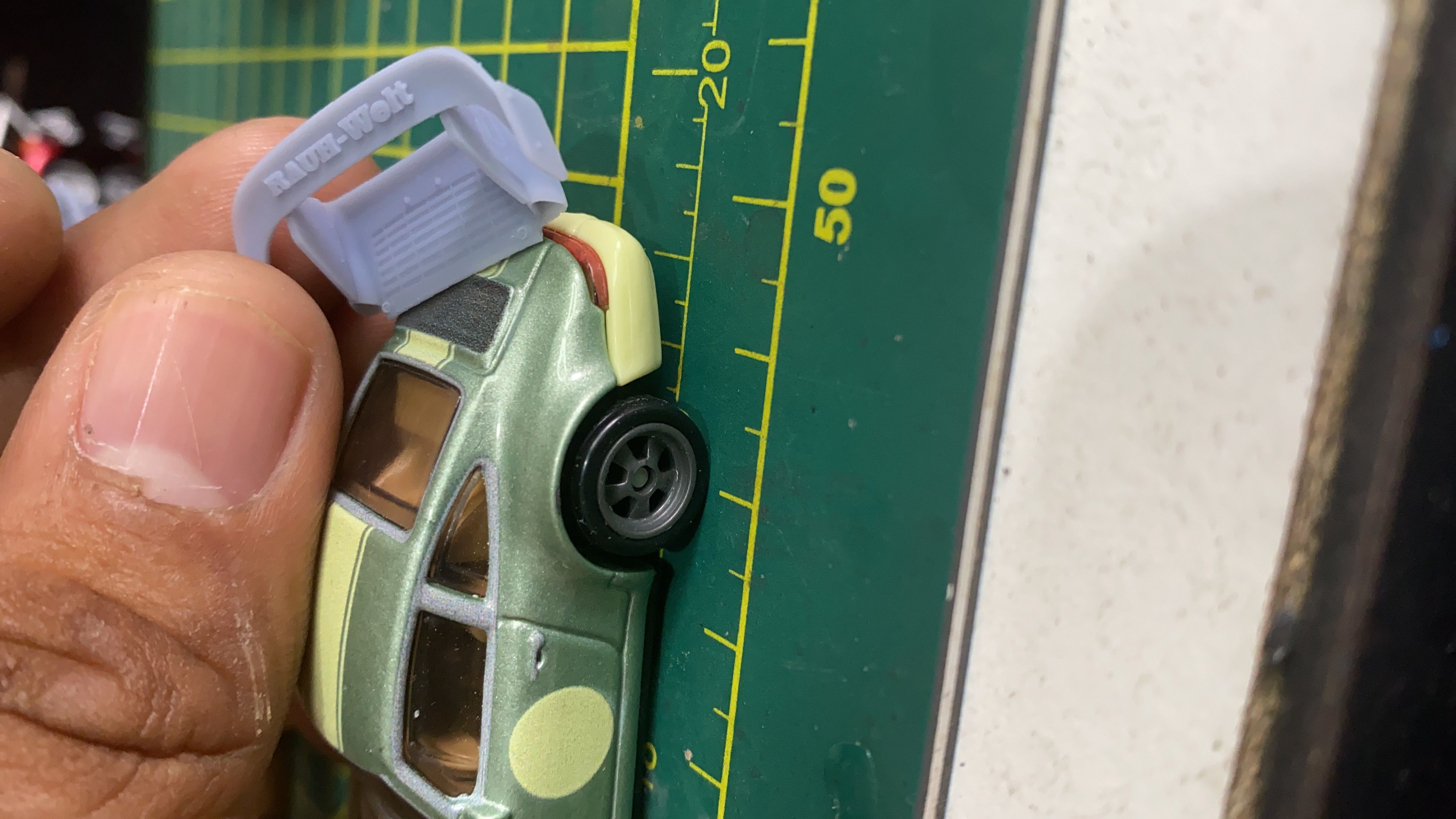 RWB hotwheels spoiler mod 3 ready for 1-64 3D print model_2