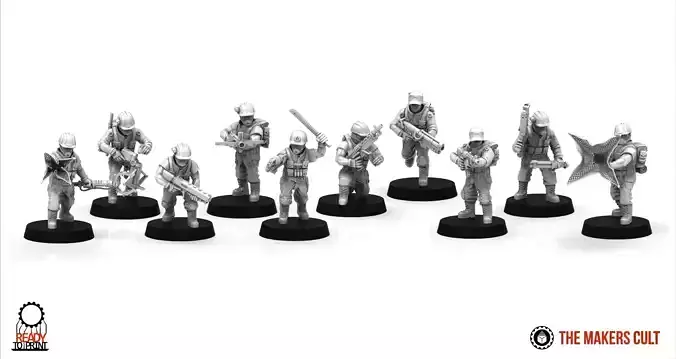Ironblood - Rangers squad builder 3D print model