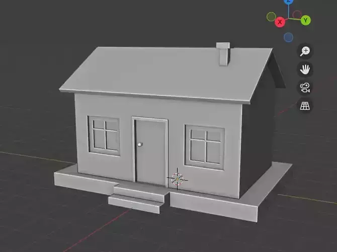 3d simple house 