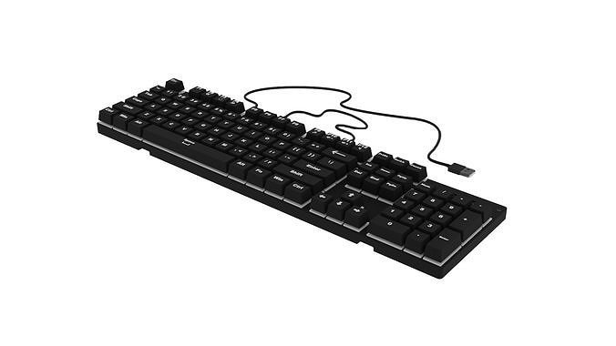 Simple Keyboard 3D model