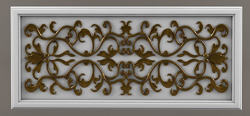 Decorative ornament filling 3D model_1