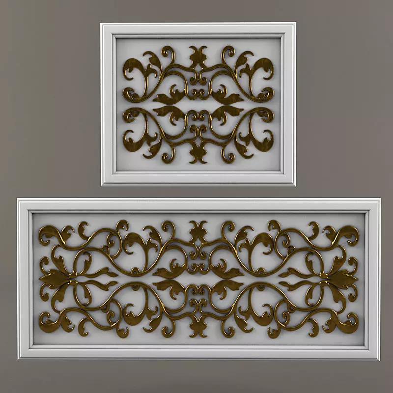 Decorative ornament filling 3D model_0