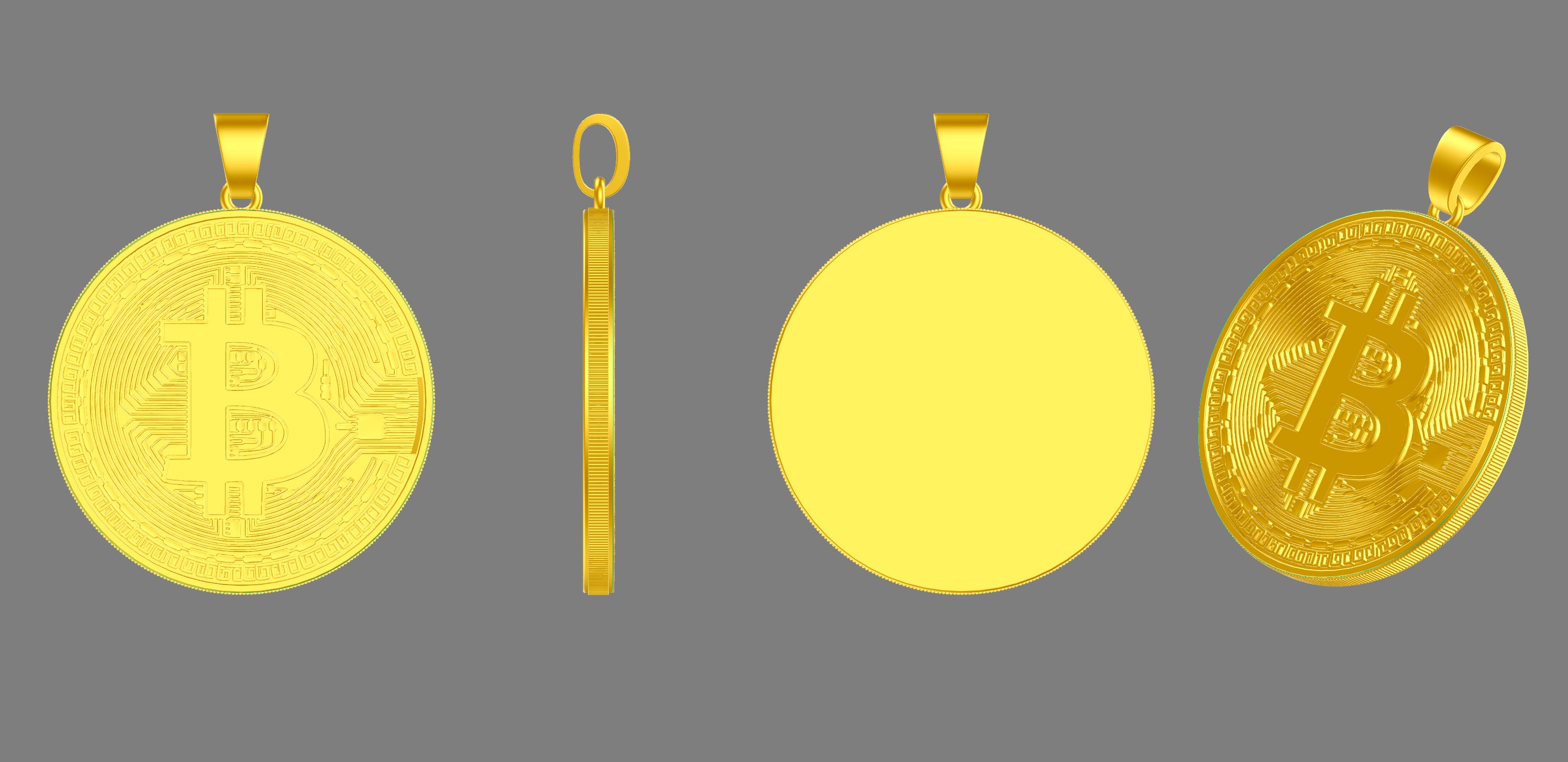 Bitcoin 3D print model_3