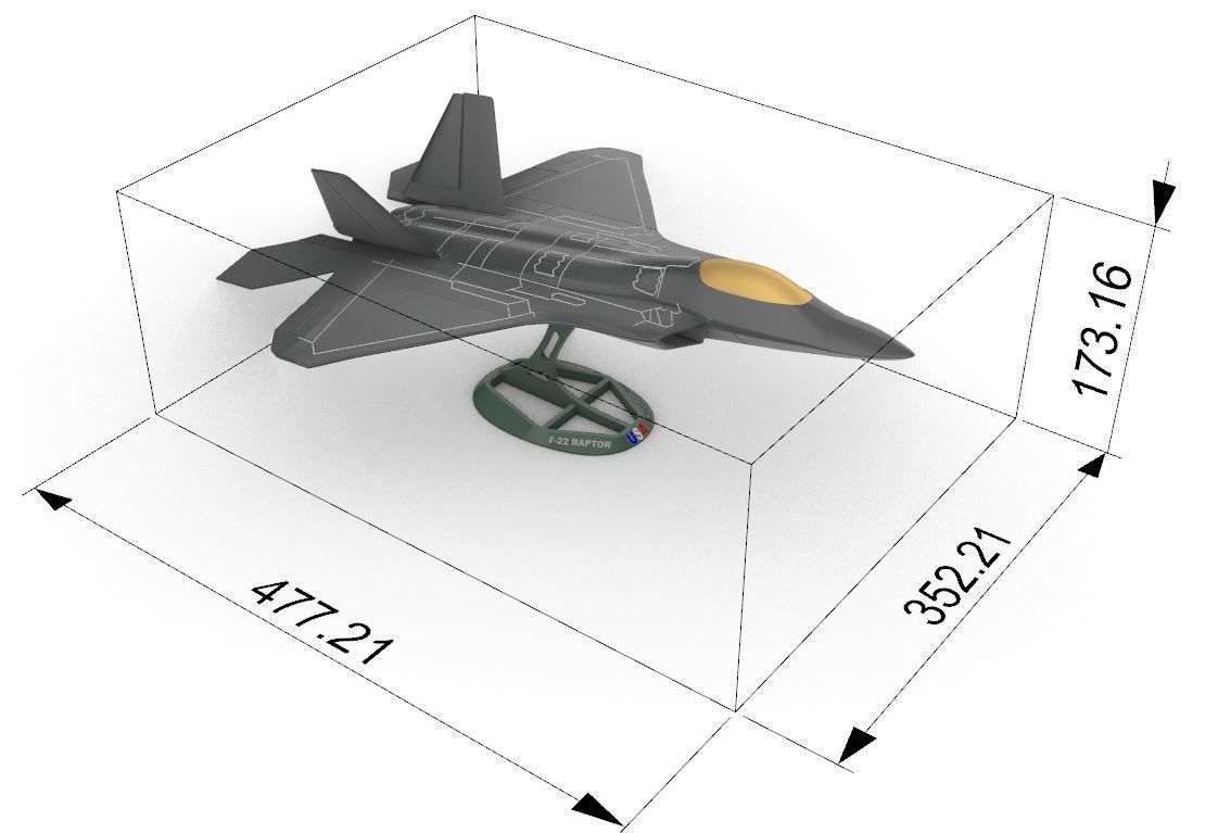 F-22 RAPTOR 3D print model_1
