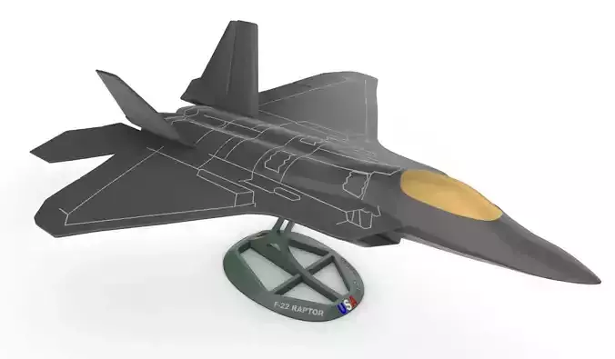 F-22 RAPTOR 3D print model