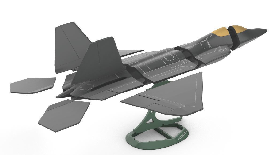 F-22 RAPTOR 3D print model_8