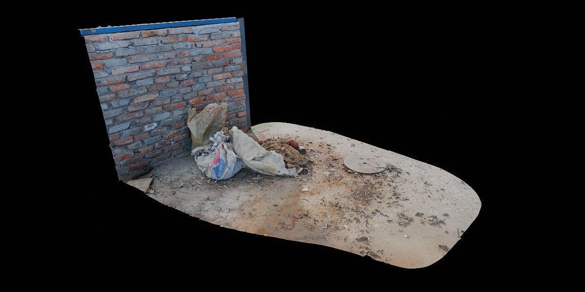 PBRPX Gravel Garbage Heap 03 Low-poly 3D model_4