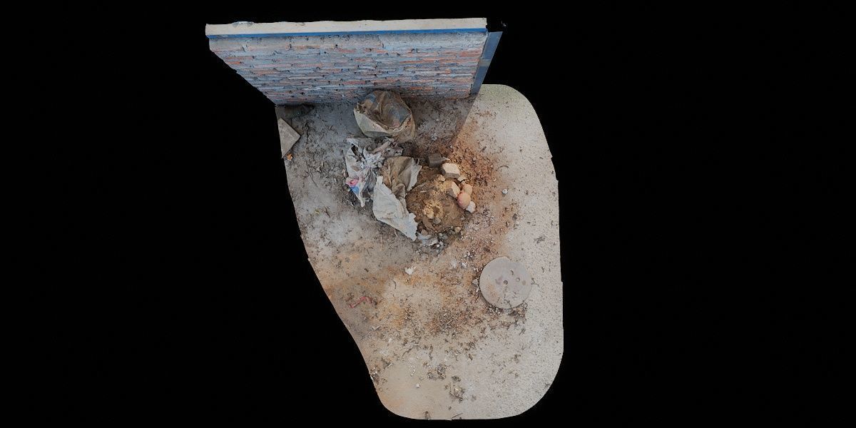 PBRPX Gravel Garbage Heap 03 Low-poly 3D model_5