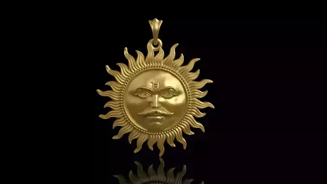 Surya pendant stl file