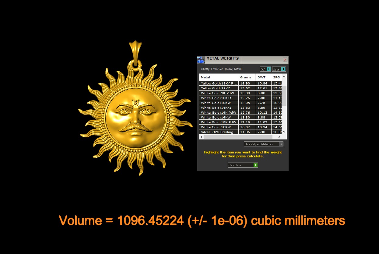 Surya pendant stl file 3D print model_3