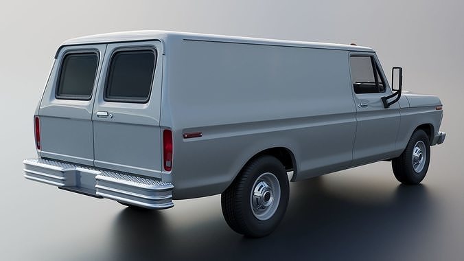B-100 Panel Truck  1977 3D print model 7