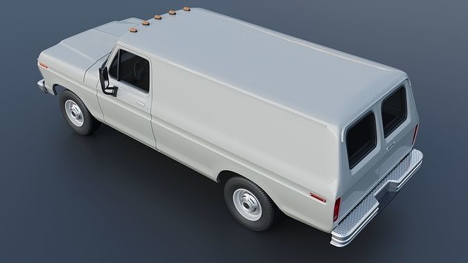 B-100 Panel Truck  1977 3D print model 6