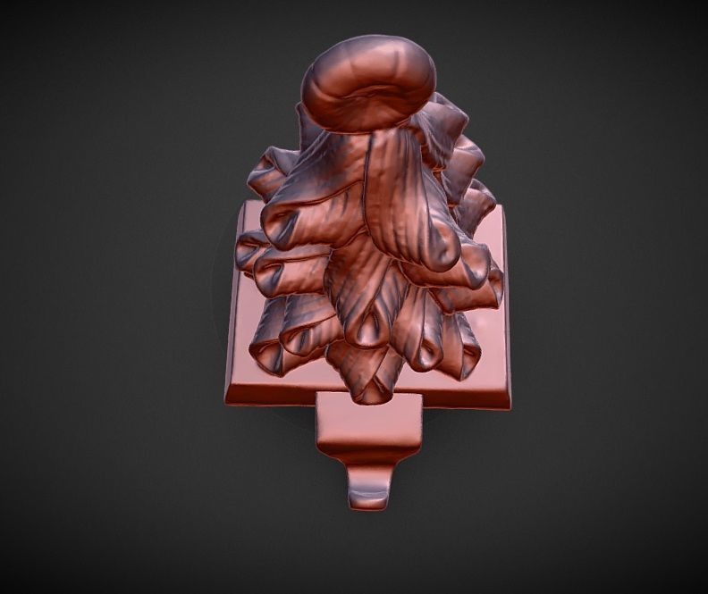 candy cane Christmas  stocking holder 3D print model_4