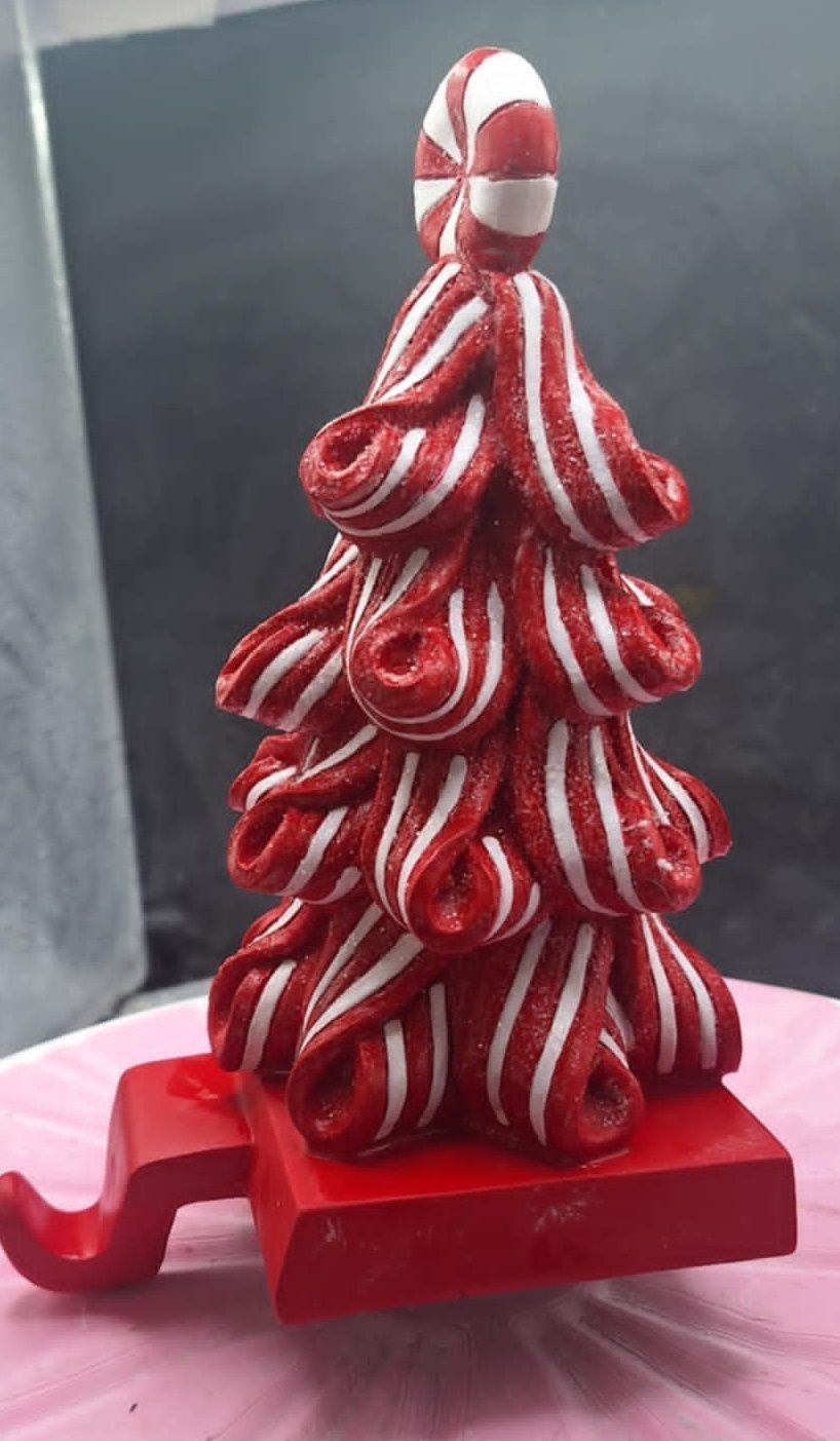 candy cane Christmas  stocking holder 3D print model_6