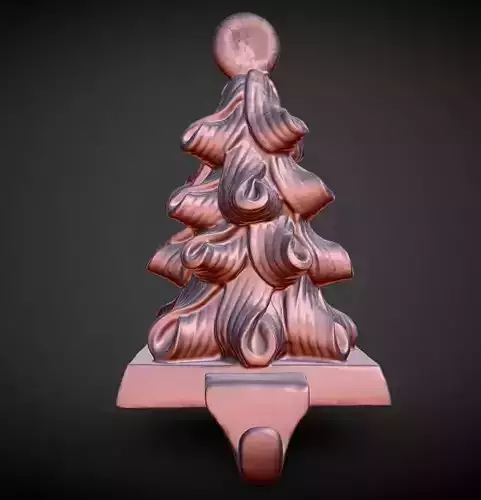 candy cane Christmas  stocking holder 3D print model