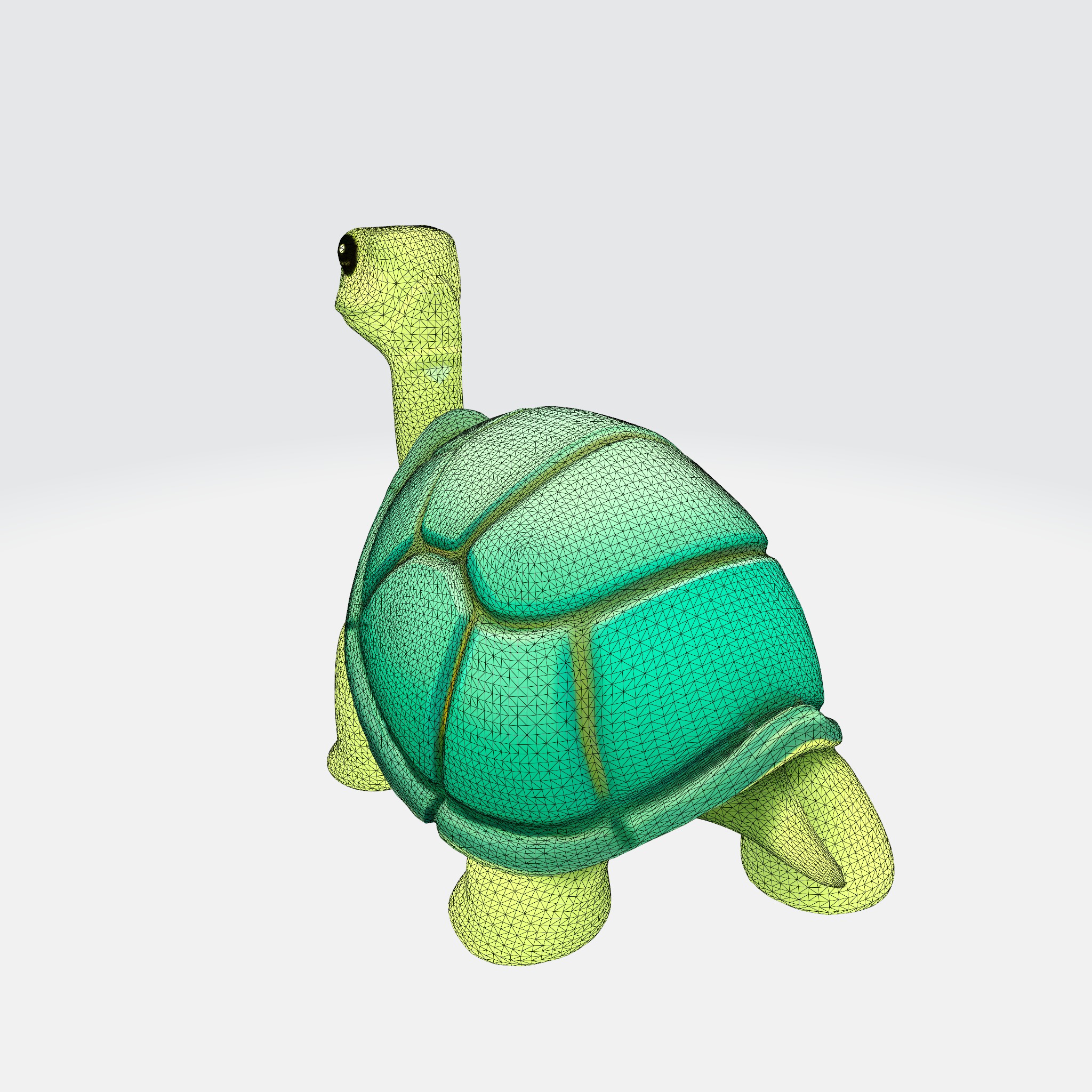 Charming Turtle 3D model_13